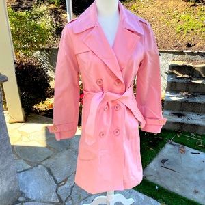 Edward An Pink Trench Coat